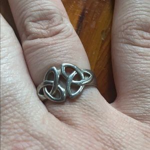 Silver Celtic design ring